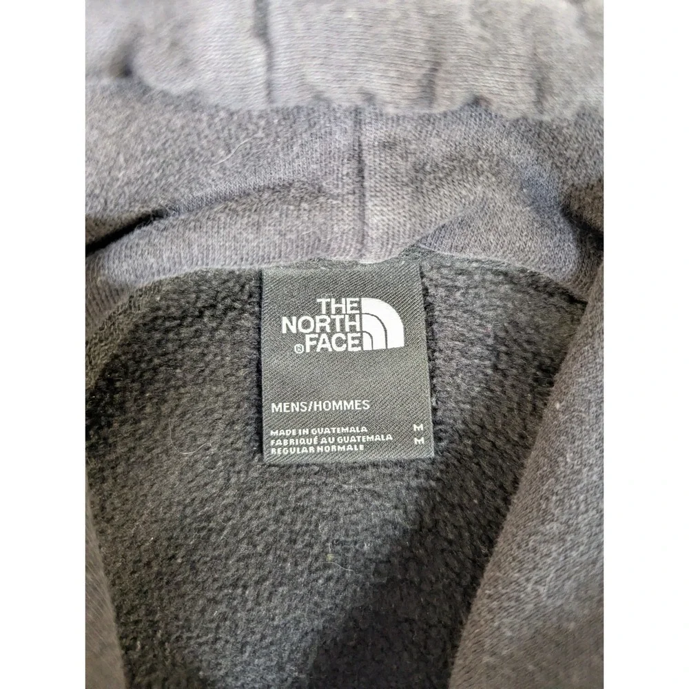 North‎ Face Men Grizzly Bear Mountain Graphic Hoodie Black Sleeve Logo M #2339